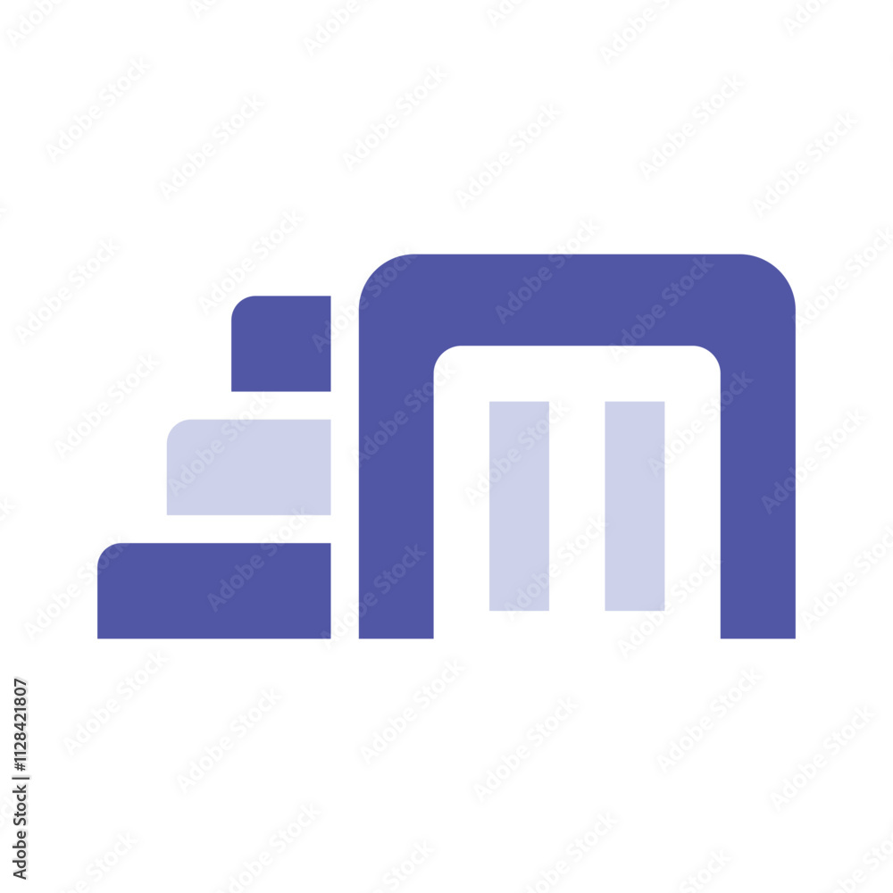 Abstract Building Design Simple Geometric Structure Abstract Building Design Simple Geometric Structure