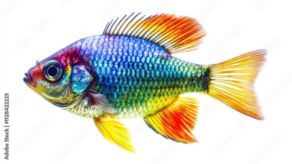 Fototapeta premium Colorful fish with vibrant scales and fins