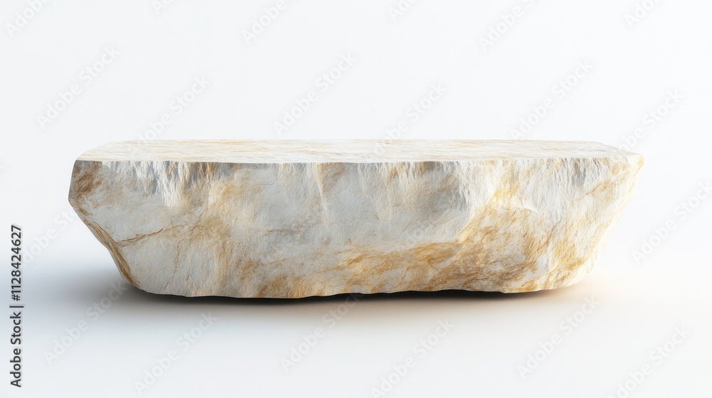 Smooth, rectangular stone with a light texture Smooth, rectangular stone with a light texture