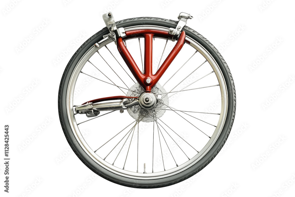 Unique design of a bicycle wheel showcasing innovative engineering and bicycle technology in a minimalistic setting Unique design of a bicycle wheel showcasing innovative engineering and bicycle technology in a minimalistic setting