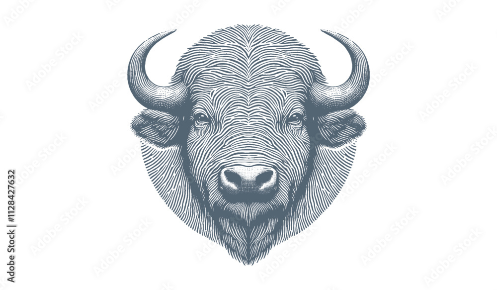 Naklejka premium Buffalo Vector
