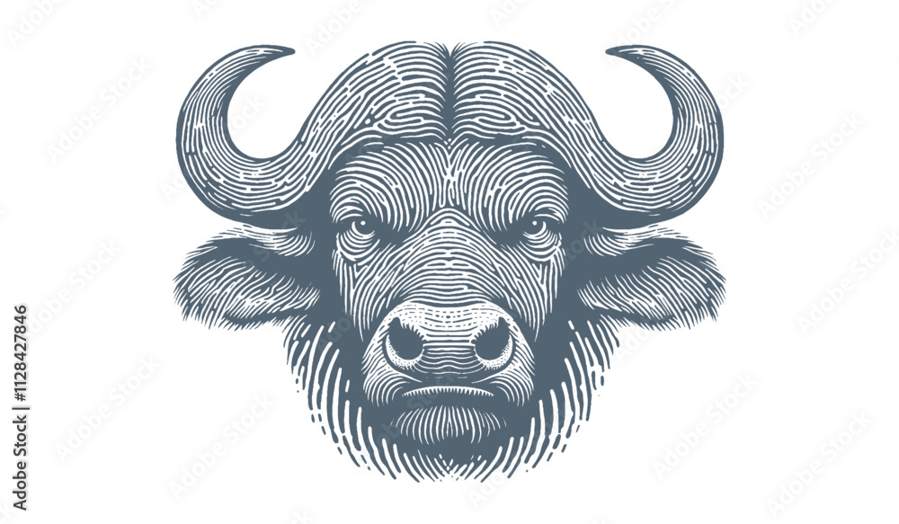 Naklejka premium Buffalo Vector