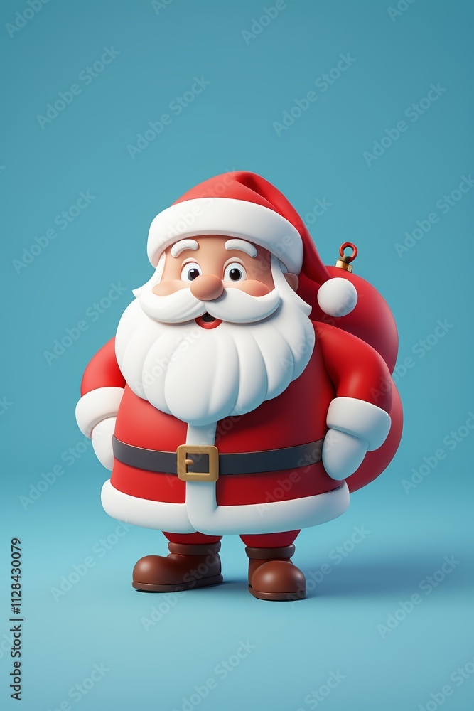 Obraz premium a close up of a santa clause with a bell on his head