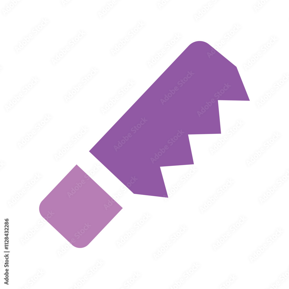 Fototapeta premium Abstract purple shapes forming a stylized design