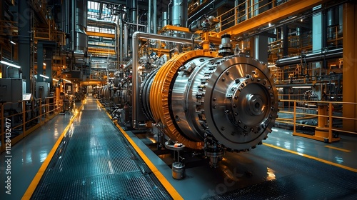 Wind Turbine Engineer Performing Diagnostic Tests on Turbine Motors and Components in a Mechanical Testing Laboratory as Part of Clean Energy Innovation and Sustainability Research