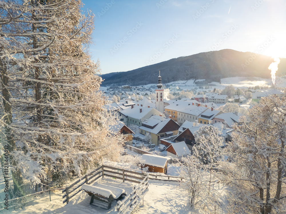 Obraz premium Mauterndorf im Winter