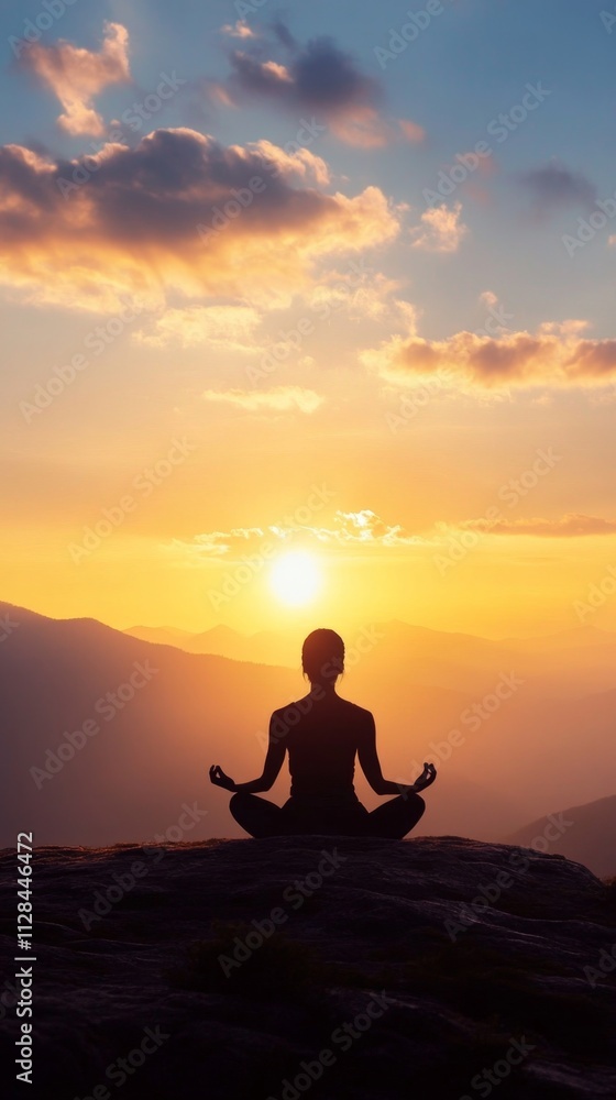 Sunset Meditation in the Mountains: Finding Inner Peace Sunset Meditation in the Mountains: Finding Inner Peace