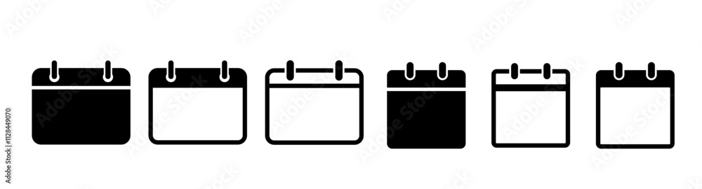 Calendar vector icons. Calendar icon set. Calender symbol. Calendar planner icon collection. Calendar vector icons. Calendar icon set. Calender symbol. Calendar planner icon collection.