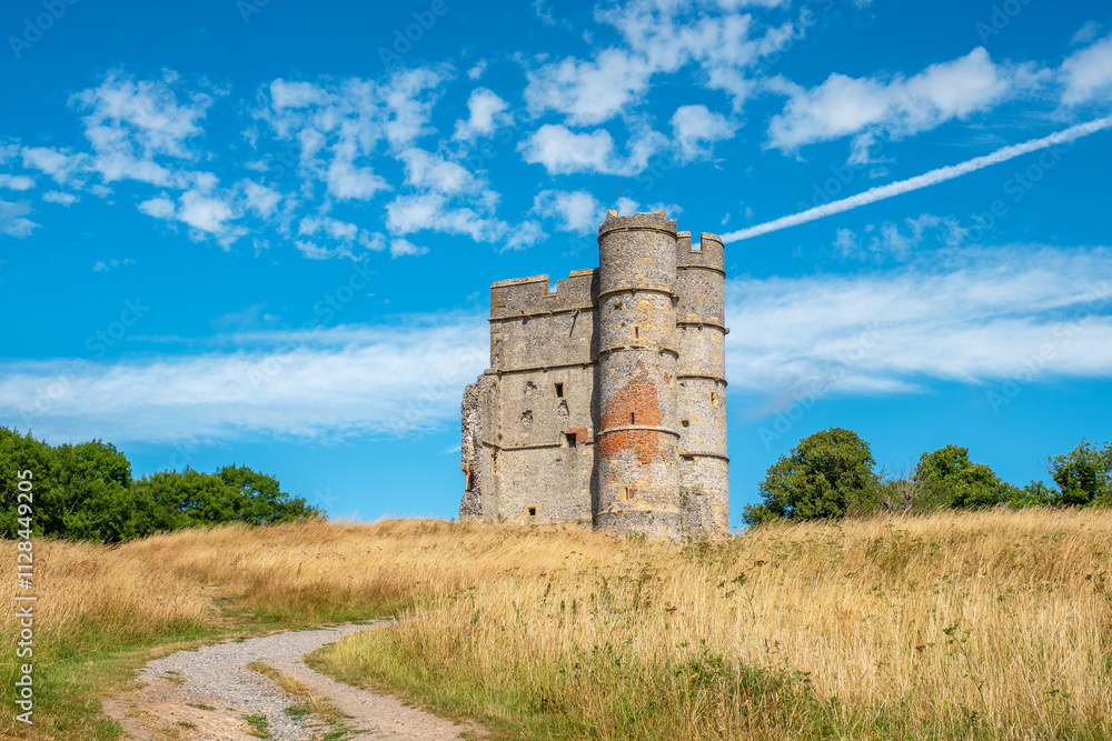 Donnington Castle remains. Newbury, England