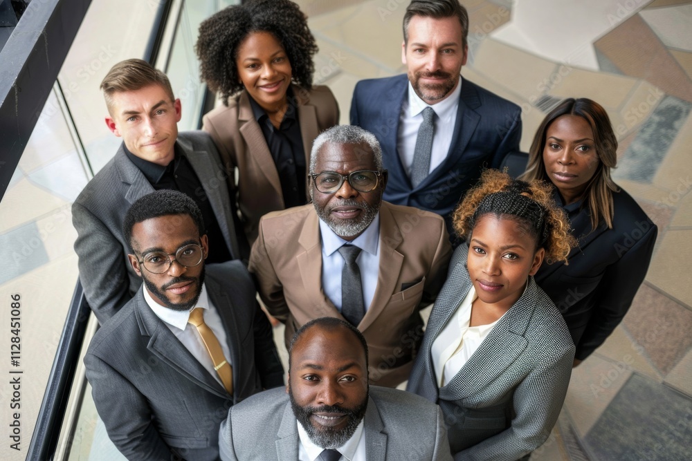Group of diverse business people standing together and looking at camera. Multiethnic group of business people standing together in office. Teamwork concept Group of diverse business people standing together and looking at camera. Multiethnic group of business people standing together in office. Teamwork concept