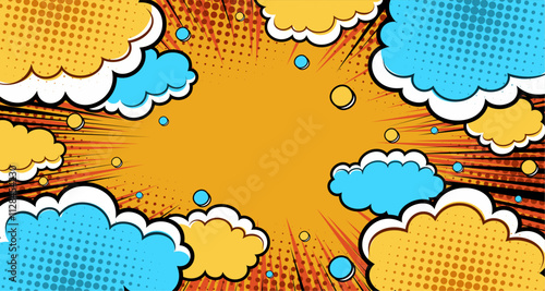 Cartoon smoke clouds. Comic smoke flows, dust, smog and smoke steaming cloud vector illustration, smoke explosion, comic cloud