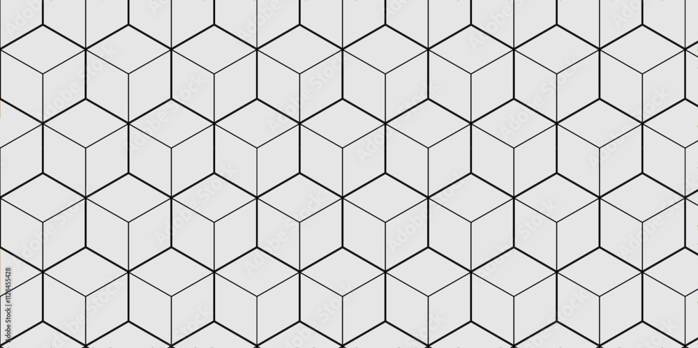 Fototapeta premium Abstract diamond style minimal blank cubic. Geometric pattern illustration mosaic, square and triangle wallpaper.