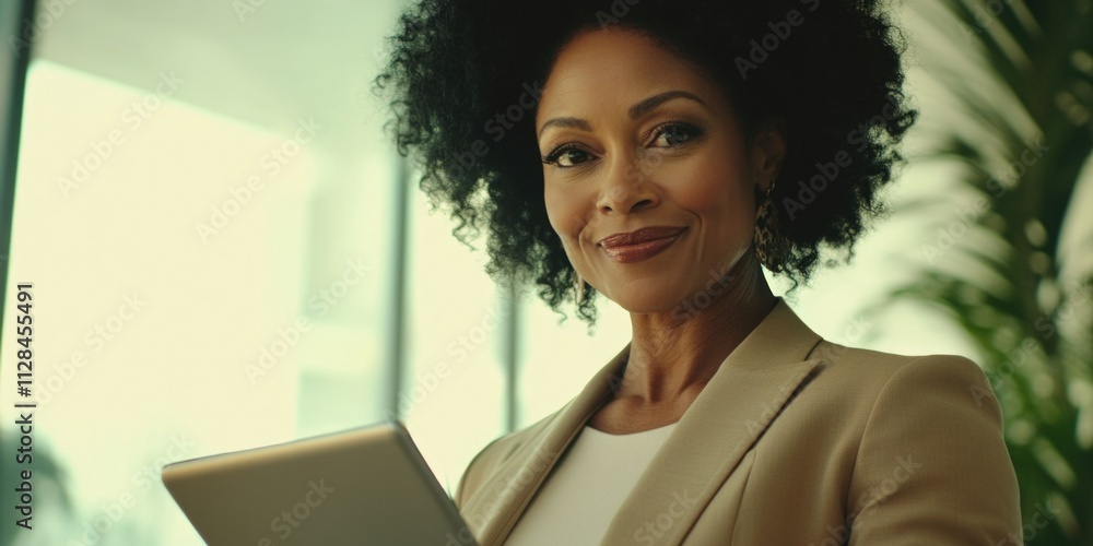 Professional Businesswoman with Tablet Professional Businesswoman with Tablet