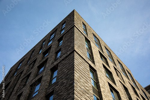 brick and glass facade