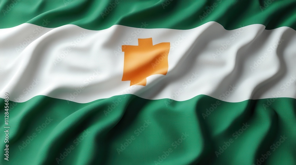 flags of ireland waving in the wind rendering perfect for background or texture purposes flags of ireland waving in the wind rendering perfect for background or texture purposes