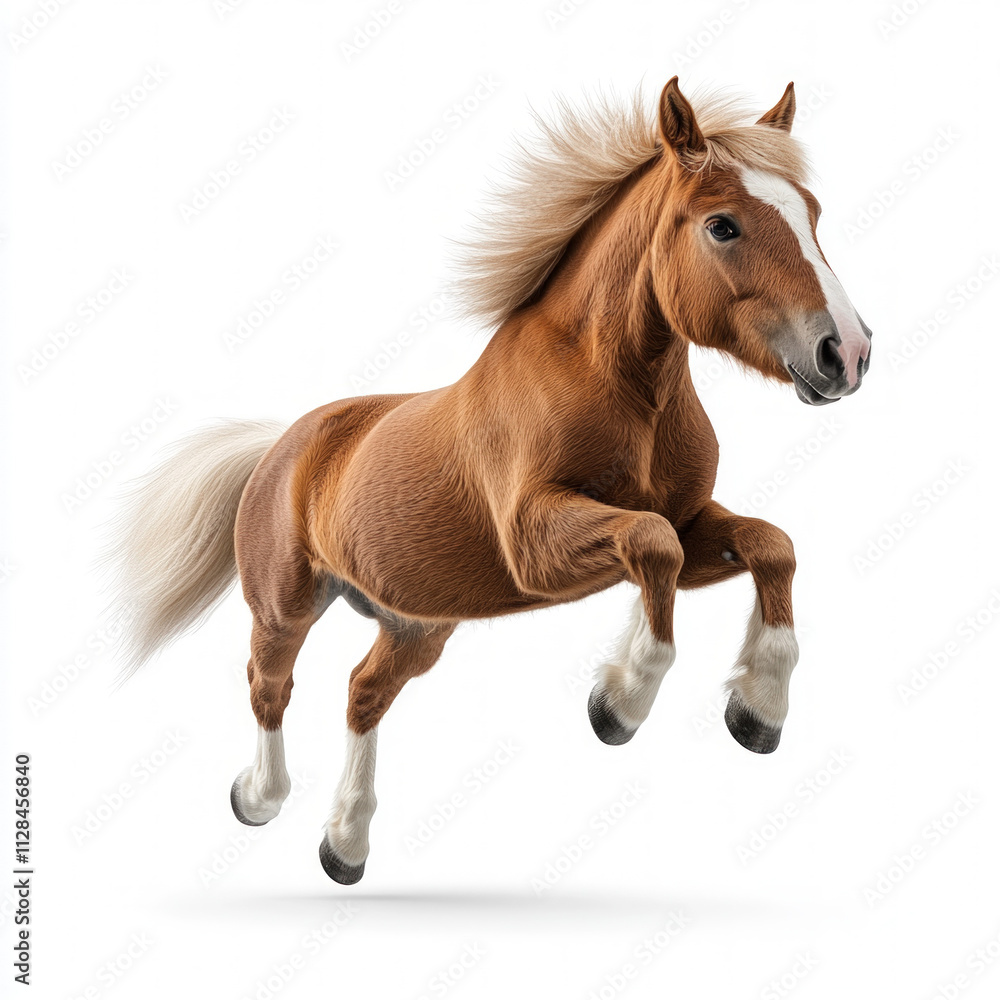 Obraz premium Pony Isolated On White
