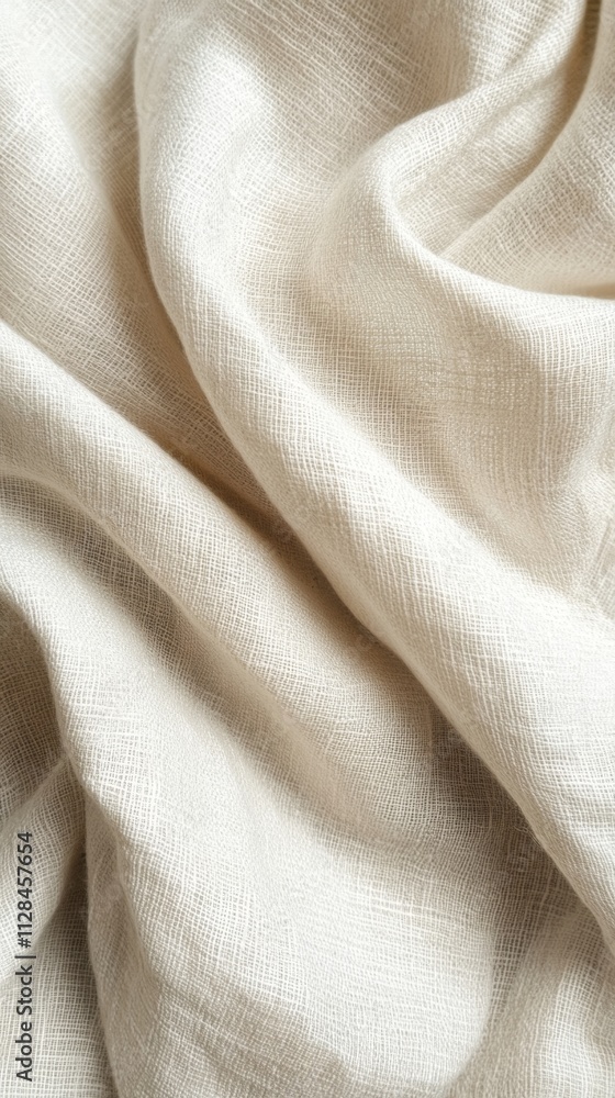 Cream Linen Fabric Texture - Natural Weave Detail Cream Linen Fabric Texture - Natural Weave Detail