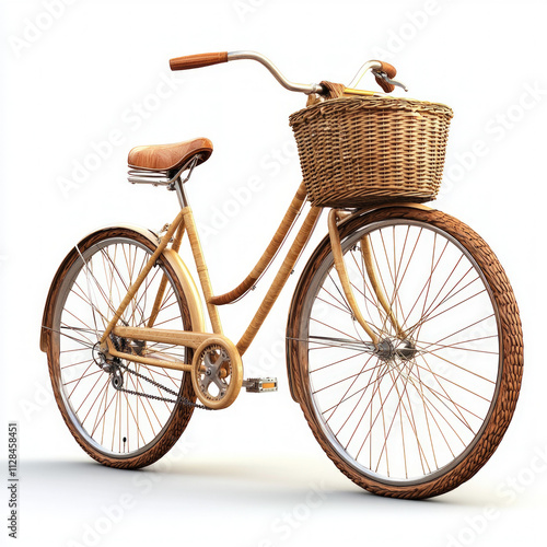 Bicycle Basket Isolated photo