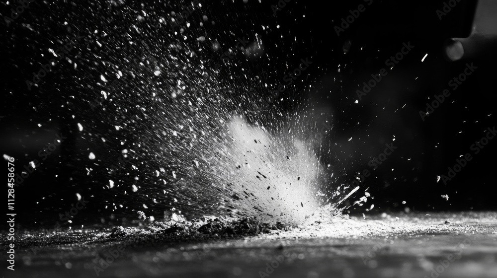 Liquid Impacting Surface Creates Splashing Debris Liquid Impacting Surface Creates Splashing Debris
