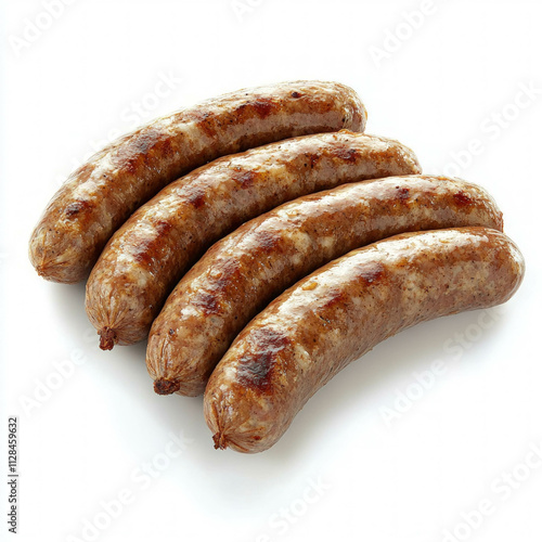 Cooked Sausages Isolated