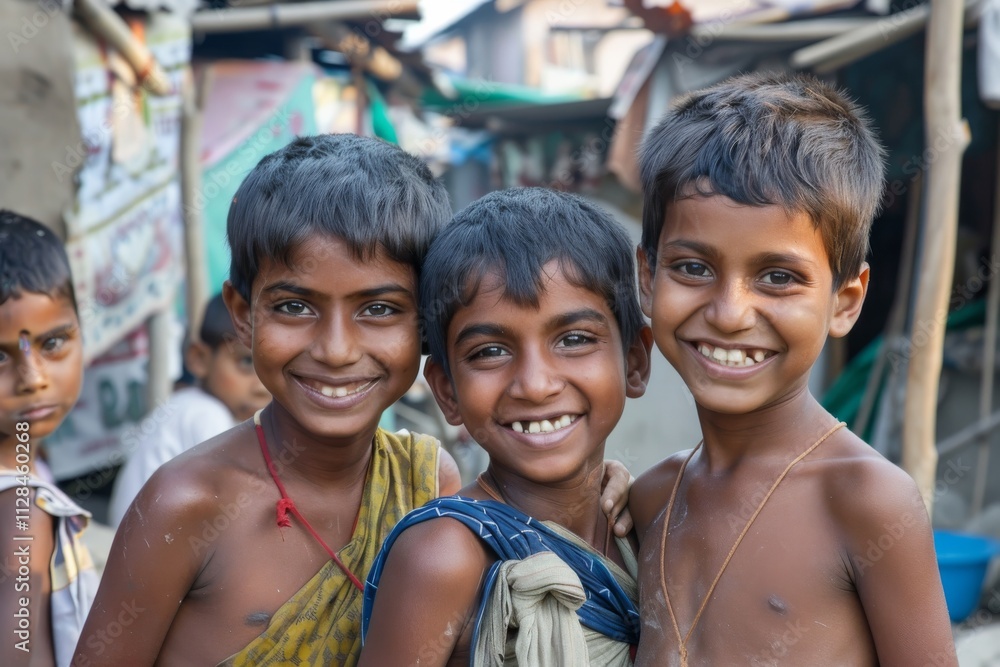 Portrait of a group of children Portrait of a group of children
