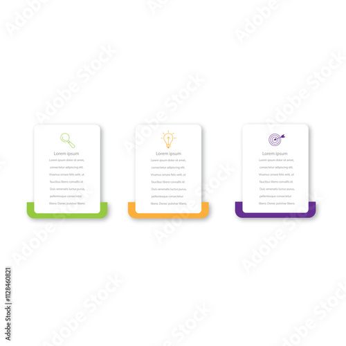 Startup project boosting research rectangular choice infographic chart design template. Business success infochart with icons. Instructional graphics with 3