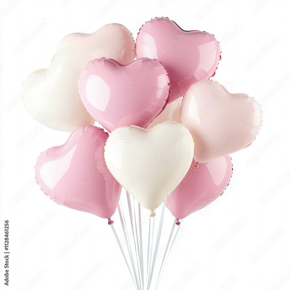 Heart Balloons Isolated Heart Balloons Isolated