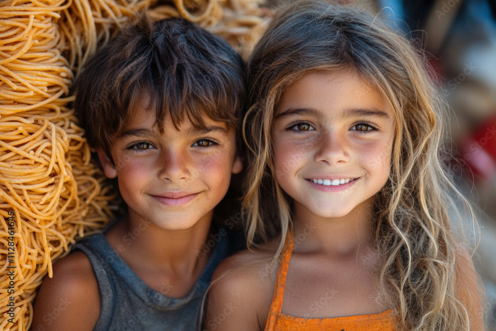 Kids With Pasta Kids With Pasta