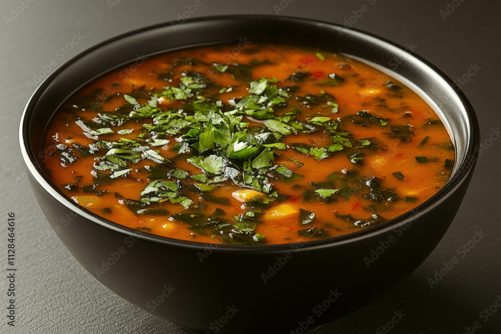 Soup Black Bowl Soup Black Bowl