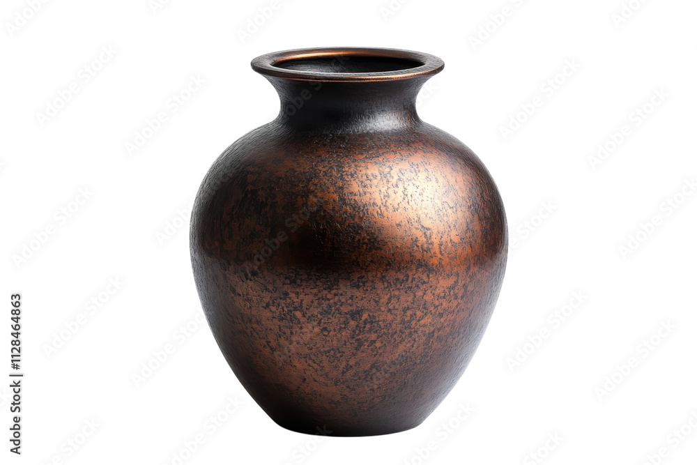 Stunning handcrafted ceramic vase showcasing a rich copper finish and elegant design Stunning handcrafted ceramic vase showcasing a rich copper finish and elegant design