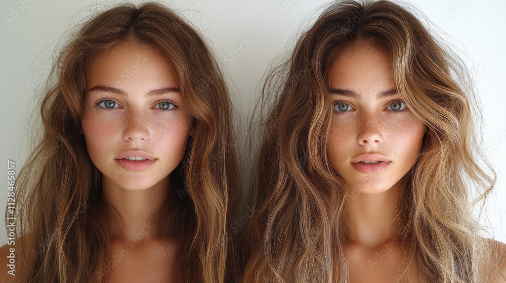 hair advertising portrait before and after hairdo hair maintenance damaged hair car hair advertising portrait before and after hairdo hair maintenance damaged hair car