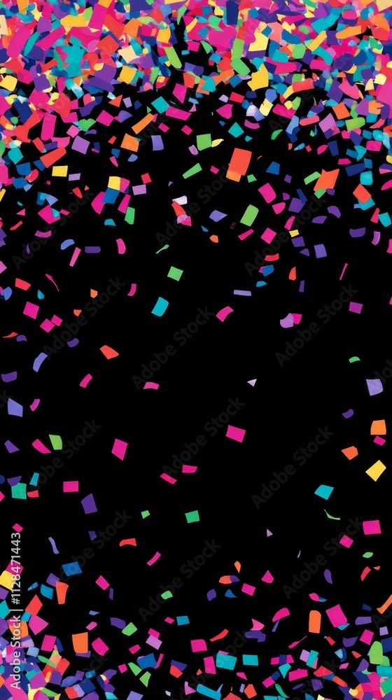 Colorful Confetti Background Design Colorful Confetti Background Design