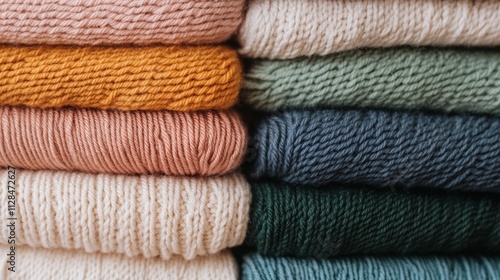 Collection of raw knitted materials showcasing texture, softness, and craftsmanship