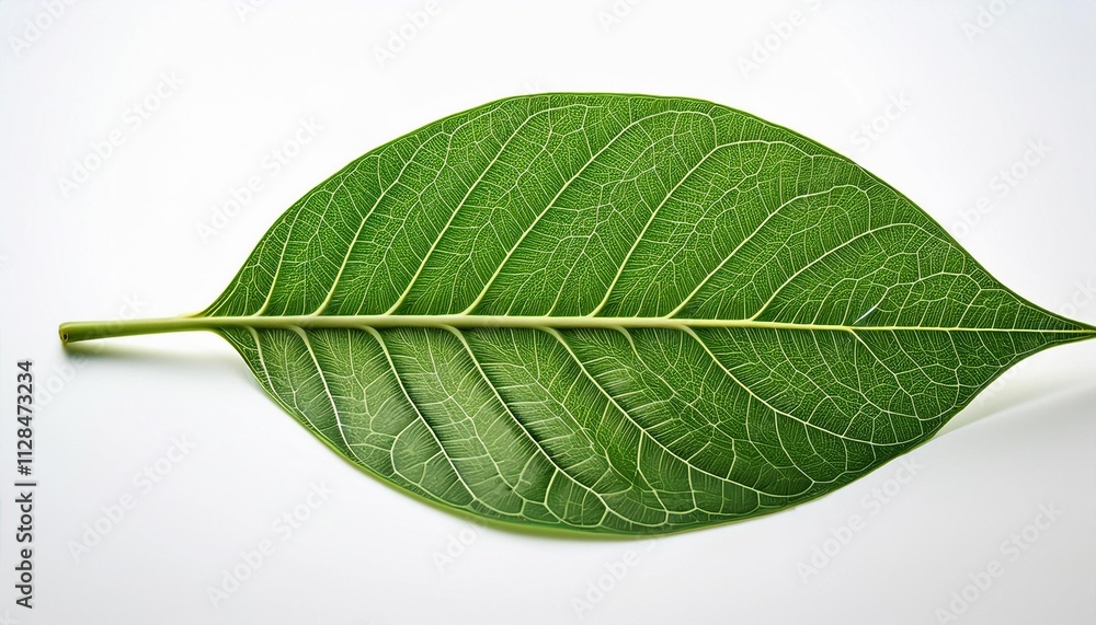 Obraz premium green leaf isolated on white