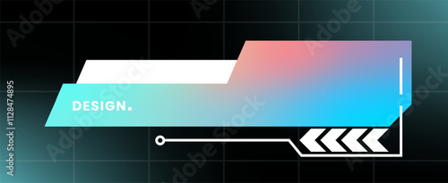 Modern pop up window illustration. Futuristic pop up interface.