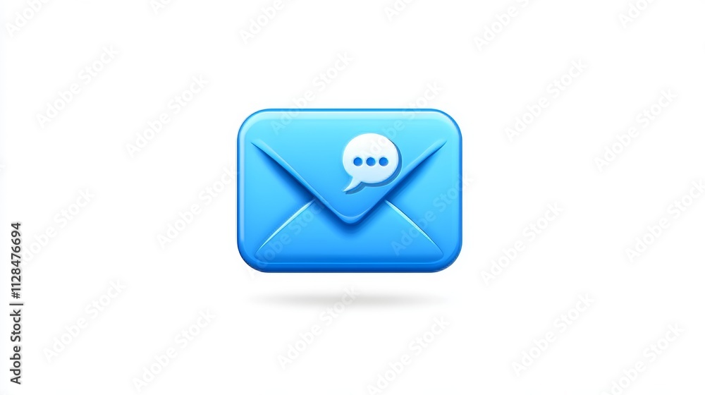 3D Closed blue envelope with speech bubble and bell. New message notification. Send letter by email. Push reminder. Newsletter subscription. Cartoon creative design icon. 3D Vector illustration 3D Closed blue envelope with speech bubble and bell. New message notification. Send letter by email. Push reminder. Newsletter subscription. Cartoon creative design icon. 3D Vector illustration