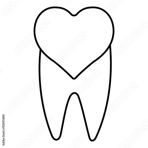 Icon healthy heart shaped t...