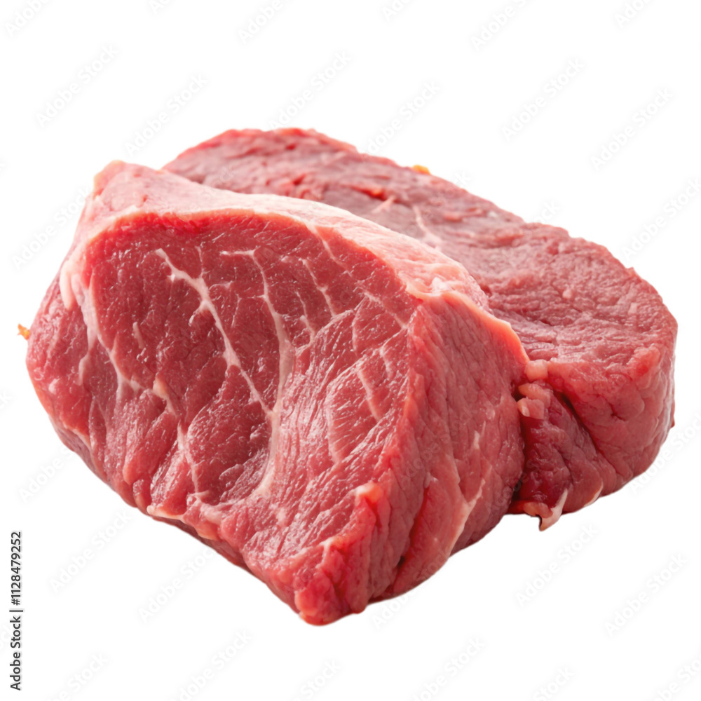 Raw meat isolated in a transparent background Raw meat isolated in a transparent background