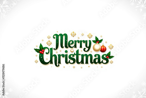 merry christmas lettering design