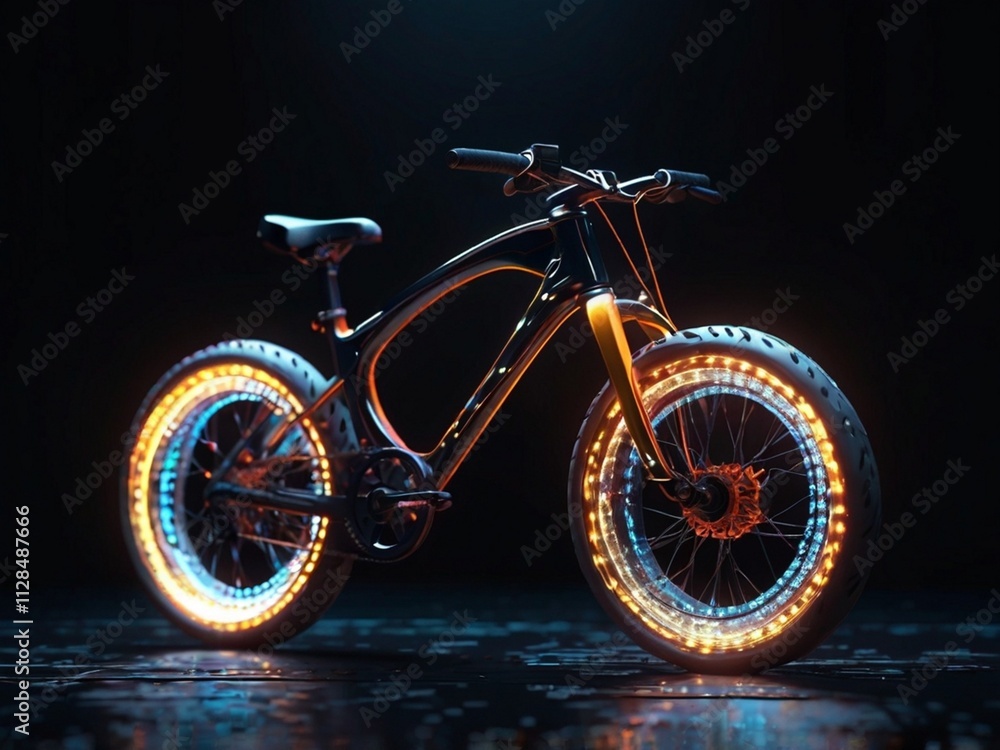 Fototapeta premium bike on the street