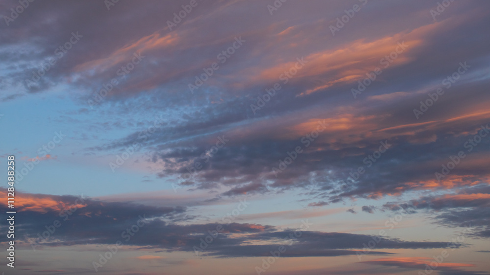 Fototapeta premium Colorful sky at sunset.