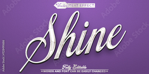 Luxury Shine Vector Editable Text Effect Template