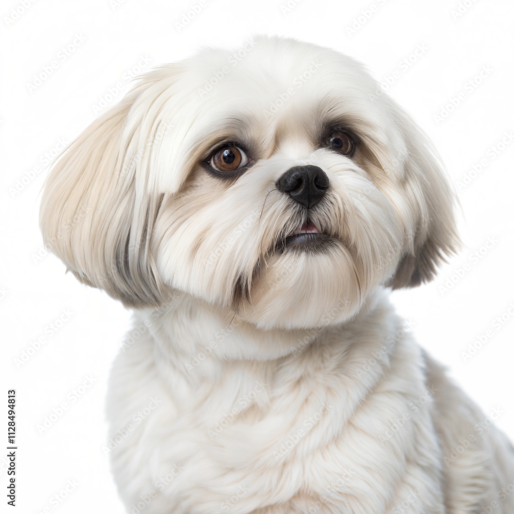 Adorable White Shih Tzu Puppy Adorable White Shih Tzu Puppy