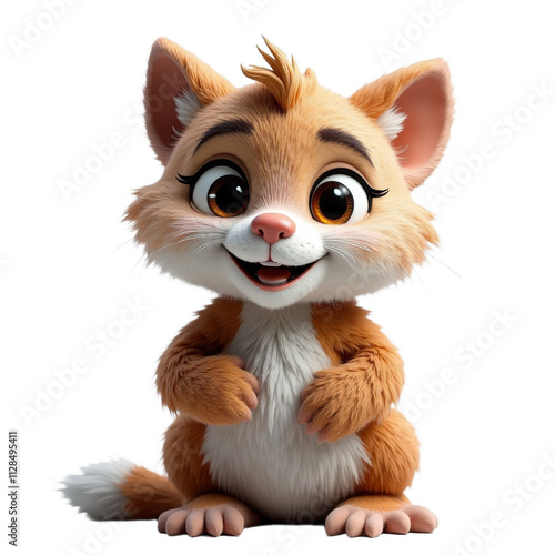 Furry character with a big smile