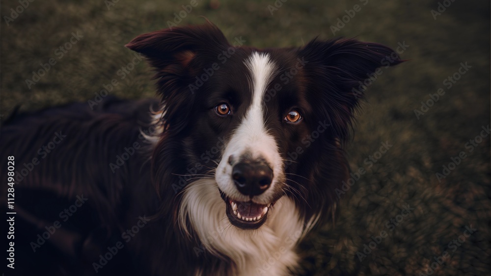 Fototapeta premium Border Collie in the grass