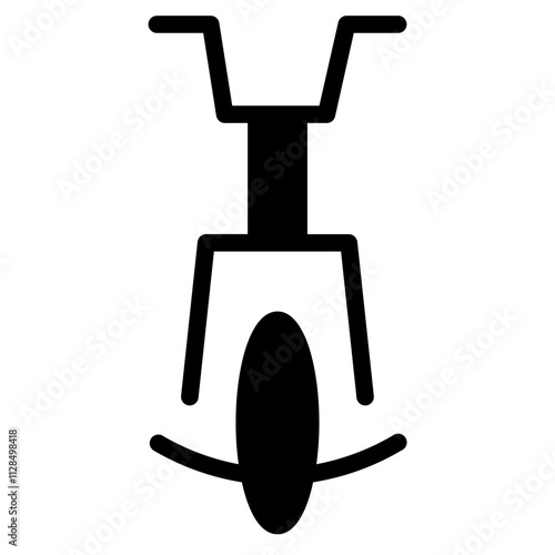 Beep Bike Cycling Glyph Icon