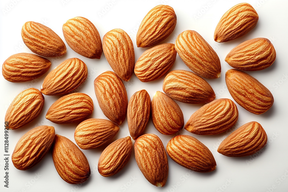 Almonds with leaves isolated on a white background, Almond nuts in white bowl isolated on a beige background. Minimal flat lay style. Top view, copy space.
Almonds with leaves isolated on a white background, Almond nuts in white bowl isolated on a beige background. Minimal flat lay style. Top view, copy space.