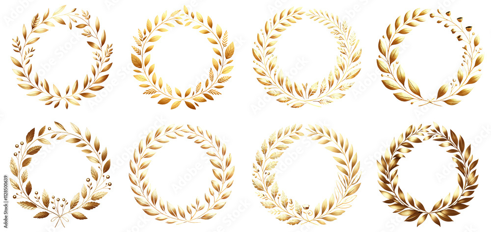 Gold leaves wreath golden clipart png transparent Gold leaves wreath golden clipart png transparent