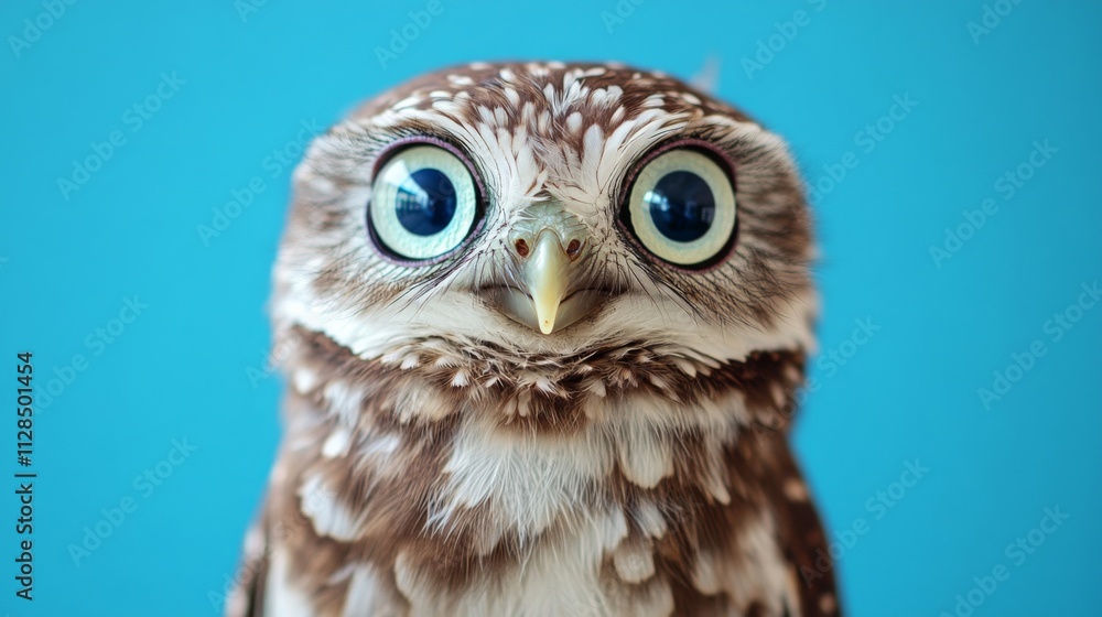 Obraz premium A Close Up Of An Owl With Large Eyes