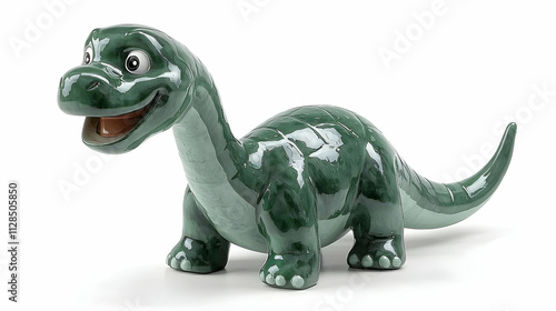 Adorable Green Dino Figurine, Cute & Joyful